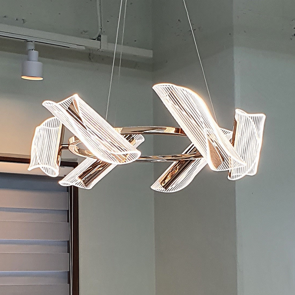 LED 웨이브 펜던트 식탁등  카페 포인트 계단 국내 디자인 조명